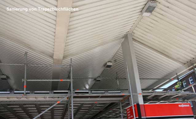 Trapezblechflächen